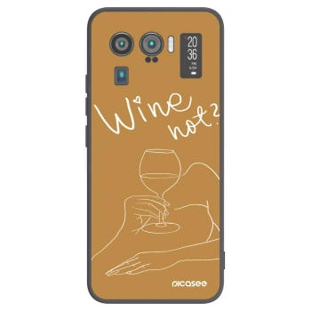Picasee silikonski črni ovitek za Xiaomi Mi 11 Ultra - Wine not