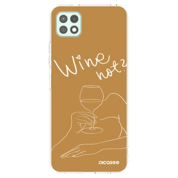 Picasee silikonski prozorni ovitek za Samsung Galaxy A22 A226B 5G - Wine not