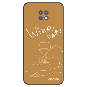 Picasee silikonski črni ovitek za Xiaomi Redmi Note 9T - Wine not