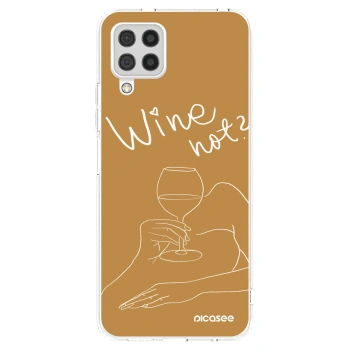 Picasee silikonski prozorni ovitek za Samsung Galaxy A22 A225F 4G - Wine not