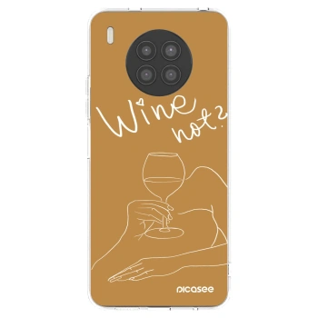 Picasee silikonski prozorni ovitek za Huawei Nova 8i - Wine not