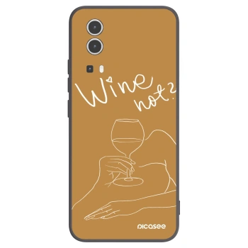 Picasee silikonski črni ovitek za Vivo Y72 5G - Wine not