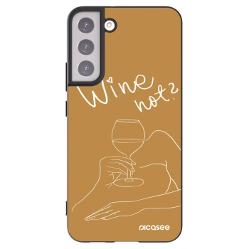 Picasee silikonski črni ovitek za Samsung Galaxy S22+ 5G - Wine not