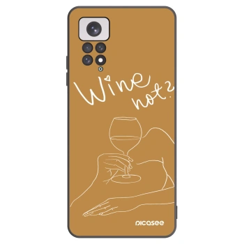 Picasee silikonski črni ovitek za Xiaomi Redmi Note 11 - Wine not