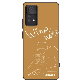 Picasee silikonski črni ovitek za Xiaomi Redmi Note 11 Pro - Wine not