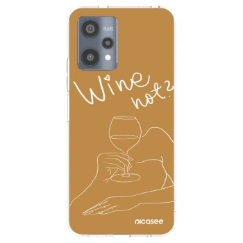 Picasee silikonski prozorni ovitek za Realme 9 Pro 5G - Wine not