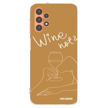 Picasee silikonski prozorni ovitek za Samsung Galaxy A13 4G A135 - Wine not