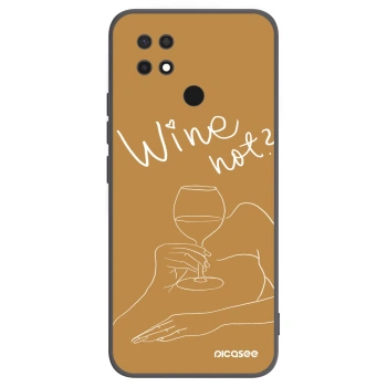 Picasee silikonski črni ovitek za Xiaomi Redmi 10C - Wine not