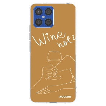 Picasee silikonski prozorni ovitek za Honor X8 4G - Wine not