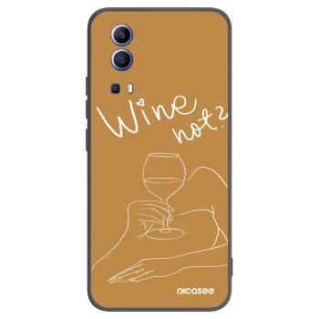 Picasee silikonski črni ovitek za Vivo Y52 5G - Wine not