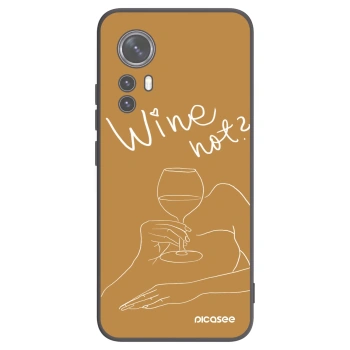 Picasee silikonski črni ovitek za Xiaomi 12X - Wine not