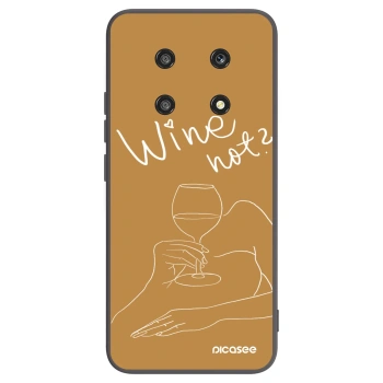 Picasee silikonski črni ovitek za Honor Magic4 Lite 5G - Wine not
