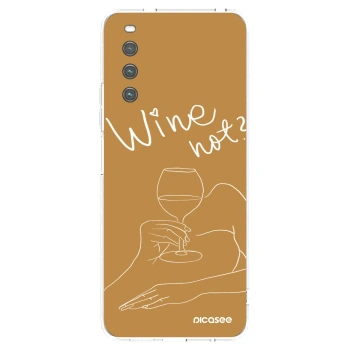 Picasee silikonski prozorni ovitek za Sony Xperia 10 IV 5G - Wine not