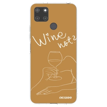 Picasee silikonski prozorni ovitek za Realme C21Y - Wine not