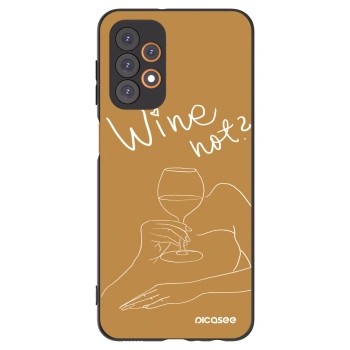 Picasee silikonski črni ovitek za Samsung Galaxy A23 A236B 5G - Wine not