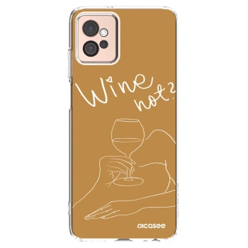 Picasee silikonski prozorni ovitek za Motorola Moto G32 - Wine not
