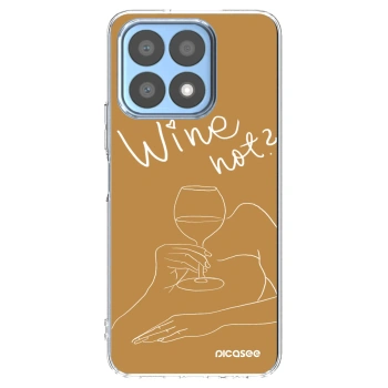 Picasee silikonski prozorni ovitek za Honor X8a - Wine not