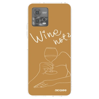 Picasee silikonski prozorni ovitek za Motorola Moto G72 - Wine not