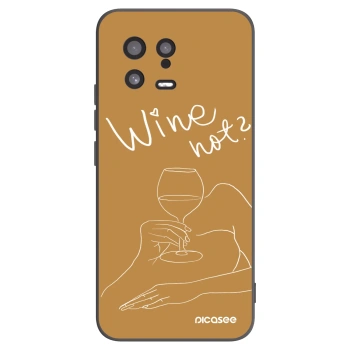 Picasee silikonski črni ovitek za Xiaomi 13 - Wine not