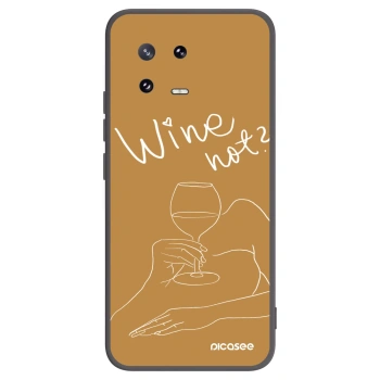 Picasee silikonski črni ovitek za Xiaomi 13 Pro - Wine not