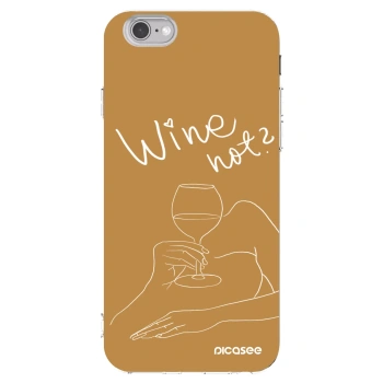 Picasee silikonski prozorni ovitek za Apple iPhone 6/6S - Wine not
