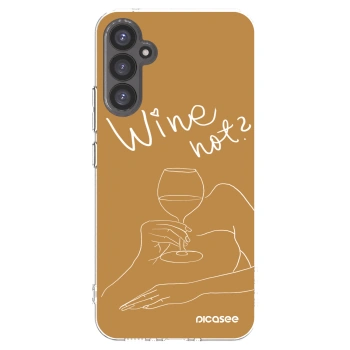 Picasee silikonski prozorni ovitek za Samsung Galaxy A34 5G A346B - Wine not