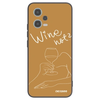 Picasee silikonski črni ovitek za Xiaomi Redmi Note 12 5G - Wine not