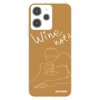 Picasee silikonski prozorni ovitek za Xiaomi Redmi 12 4G - Wine not