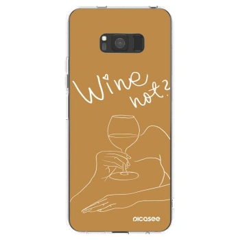 Picasee silikonski prozorni ovitek za Samsung Galaxy S8 G950F - Wine not