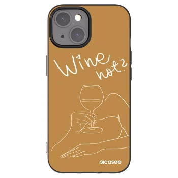 Picasee silikonski črni ovitek za Apple iPhone 15 - Wine not
