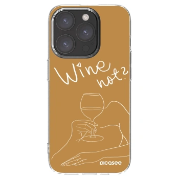 Picasee silikonski prozorni ovitek za Apple iPhone 15 Pro - Wine not