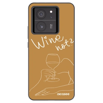 Picasee silikonski črni ovitek za Xiaomi 13T Pro - Wine not