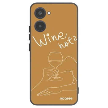 Picasee silikonski črni ovitek za Realme 10 4G - Wine not