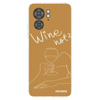 Picasee silikonski prozorni ovitek za Motorola Edge 40 - Wine not