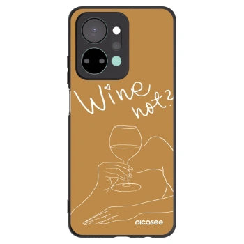 Picasee silikonski črni ovitek za Honor X7a - Wine not