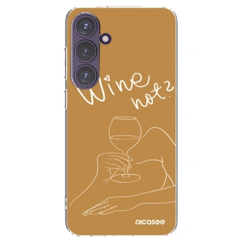 Picasee silikonski prozorni ovitek za Samsung Galaxy S24+ S926B 5G - Wine not