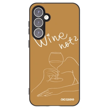 Picasee silikonski črni ovitek za Samsung Galaxy S23 FE S711B - Wine not