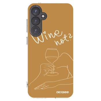Picasee silikonski prozorni ovitek za Samsung Galaxy S23 FE S711B - Wine not