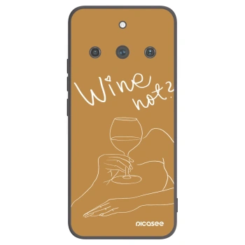 Picasee silikonski črni ovitek za Realme 11 Pro+ - Wine not