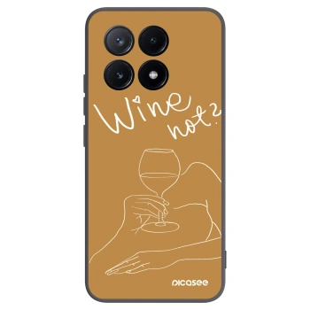 Picasee silikonski črni ovitek za Xiaomi Poco X6 Pro - Wine not
