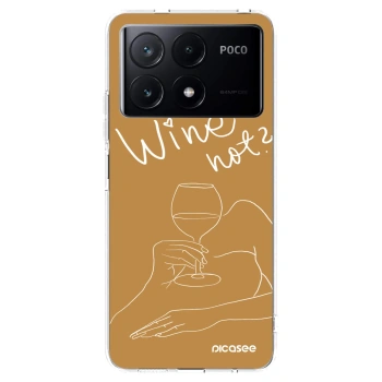 Picasee silikonski prozorni ovitek za Xiaomi Poco X6 Pro - Wine not