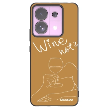 Picasee silikonski črni ovitek za Xiaomi Redmi Note 13 Pro 5G - Wine not
