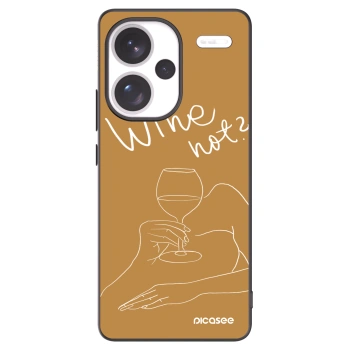 Picasee silikonski črni ovitek za Xiaomi Redmi Note 13 Pro+ 5G - Wine not
