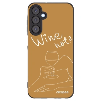 Picasee silikonski črni ovitek za Samsung Galaxy A25 A256B 5G - Wine not