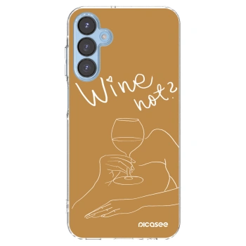 Picasee silikonski prozorni ovitek za Samsung Galaxy A15 A156B 5G - Wine not
