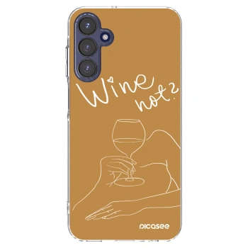 Picasee silikonski prozorni ovitek za Samsung Galaxy A15 A155F 4G - Wine not