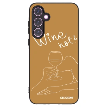 Picasee silikonski črni ovitek za Samsung Galaxy A35 5G A356B - Wine not