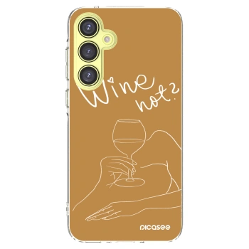 Picasee silikonski prozorni ovitek za Samsung Galaxy A35 5G A356B - Wine not