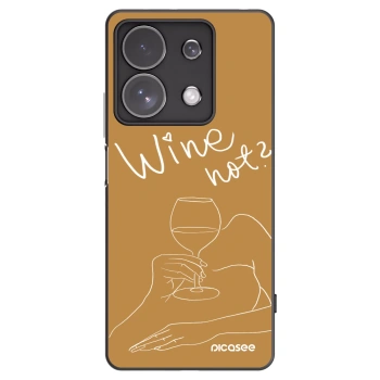 Picasee silikonski črni ovitek za Xiaomi Redmi Note 13 Pro 4G - Wine not