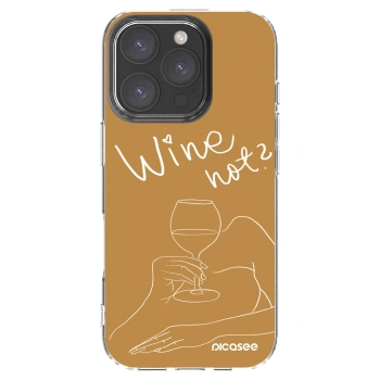 Picasee silikonski prozorni ovitek za Apple iPhone 16 Pro - Wine not